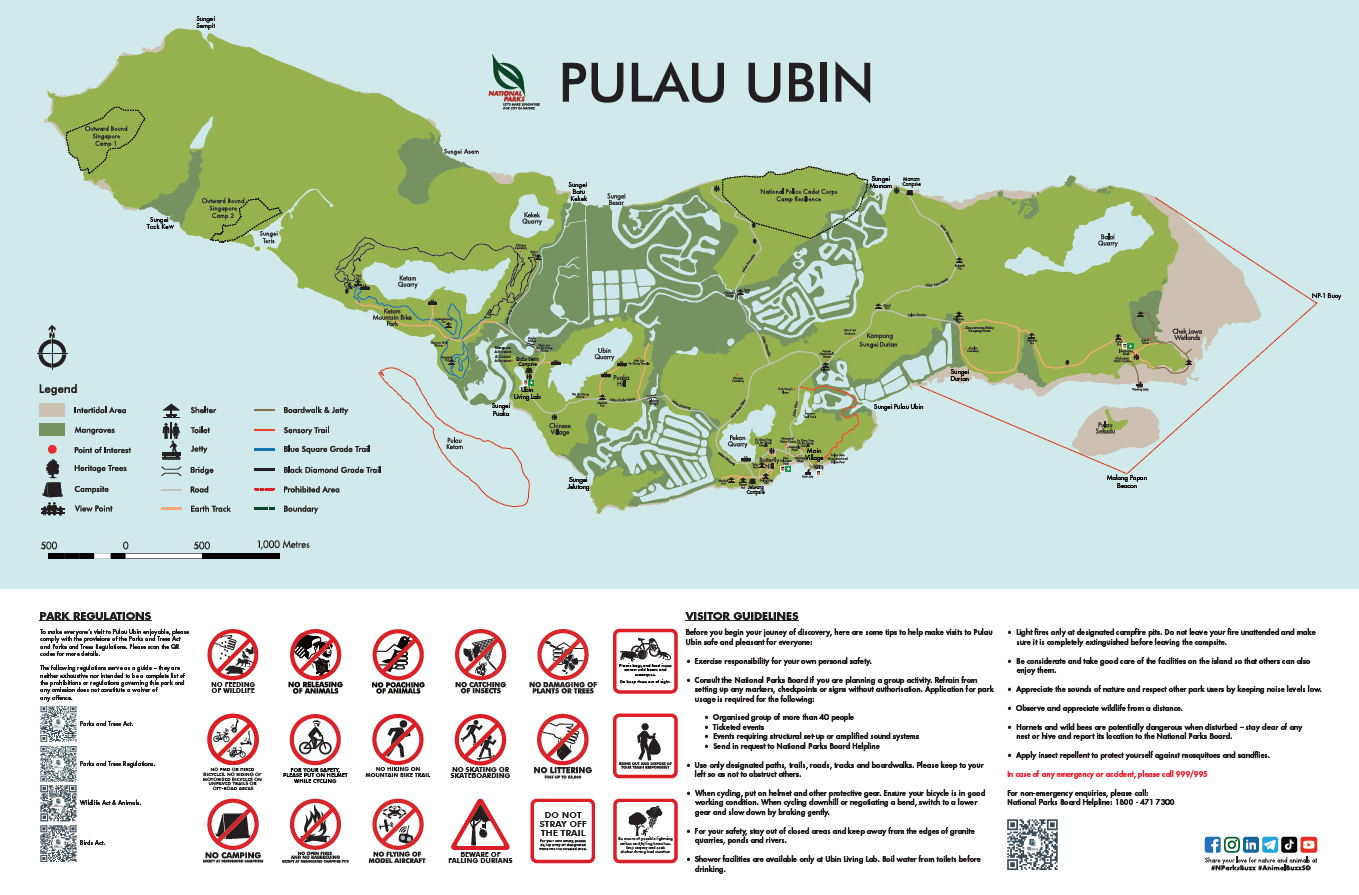 Map of Pulau Ubin